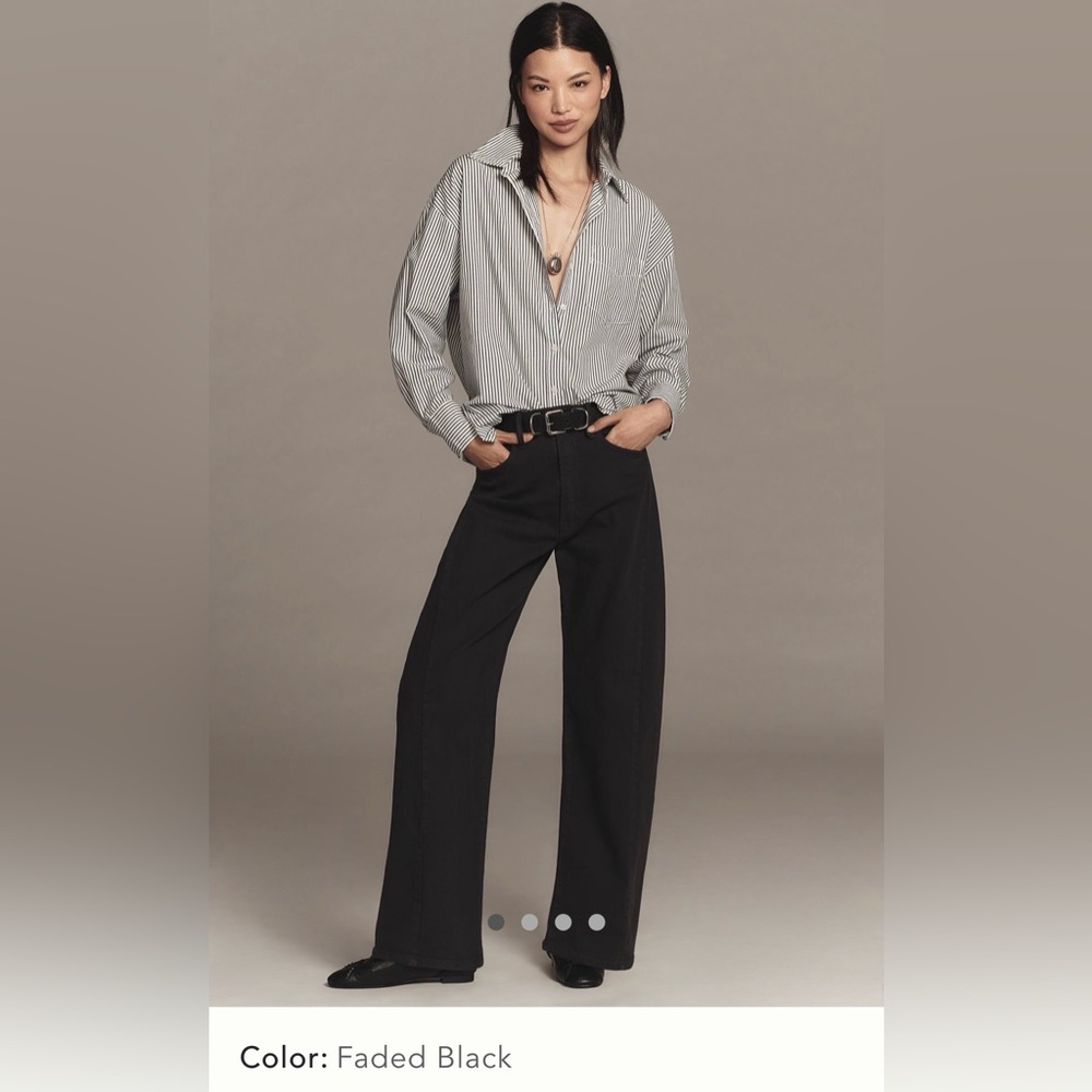 MOTHER The Half Pipe Flood High-Rise Barrel Jeans